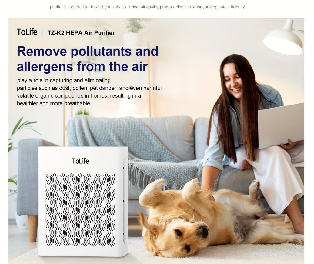 Breathe Clean: HEPA Air Purifier for Large Rooms Up to 1095 Sq Ft – Powerful Filtration for Smoke, Pet Dander, & Allergies