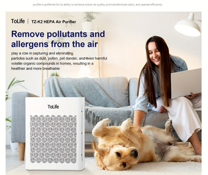 Breathe Clean: HEPA Air Purifier for Large Rooms Up to 1095 Sq Ft – Powerful Filtration for Smoke, Pet Dander, & Allergies