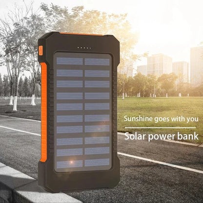 🔋 2024 Large Capacity Solar Power Bank - 200000mAh for IOS & Android | Fast & Portable