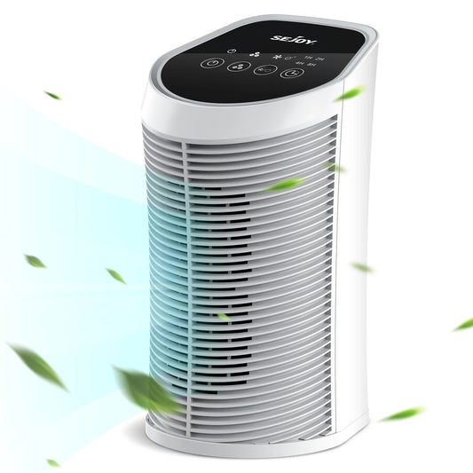 Sejoy H13 True HEPA Air Purifier – Whisper-Quiet, 3-Speed for Cleaner Bedrooms & Pet-Friendly Homes